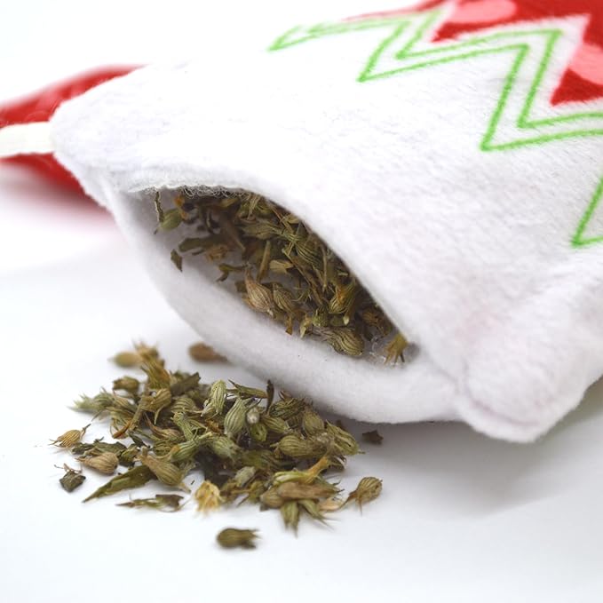 Meowijuana | Get Stuffed Bundle | Get Stuffed Stocking and Winter Lift | Promotes Play and Cat Health | Includes Organic Catnip | Feline and Cat Lover Approved