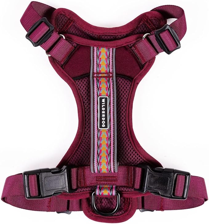 Wilderdog Lightweight Dog Harness with Reflective Straps - Medium - Huckleberry