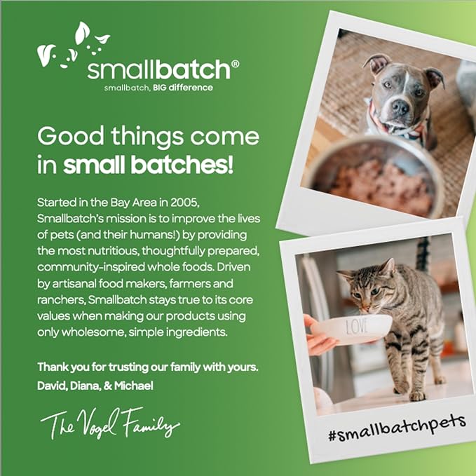 smallbatch Pets Freeze Dried Cat & Dog Treats, 1.25oz - Alaskan Pollock, Organic High Protein Treats, Omega 3 Fatty Acids, Gluten Free, Grain Free, Made in The USA, Ethically Sourced, Single Protein