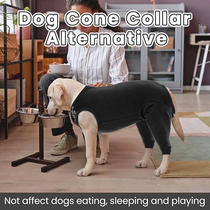 Nanaki Dog Wound Care Shirt,Dog Leg Sleeve to Stop Licking Rear Leg and Abdomen,Pet Surgery Suit Female Spay,Dogs Onesie for Surgery Female Male,Pet Surgical Recovery Suit Female Wound Heal Clothes