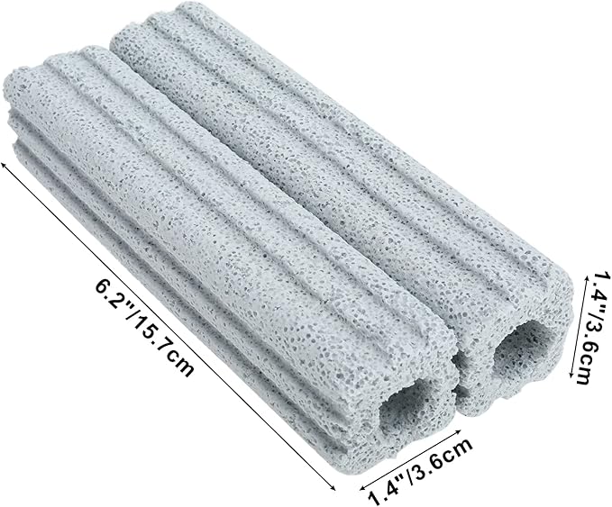 RealPlus Ceramic Bio Filter Media for Aquarium Sump Canister Pond Fish Tank, Vast Surface Area (6.2" Length / 56pcs)