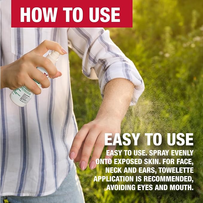 CoreTex Bug X FR DEET-Free Insect Repellent Spray - 4oz Bottle of Natural Geranium Oil to Protect Against Mosquitoes, Flies & Fleas - Travel Size Bug Repellent Spray Bottle