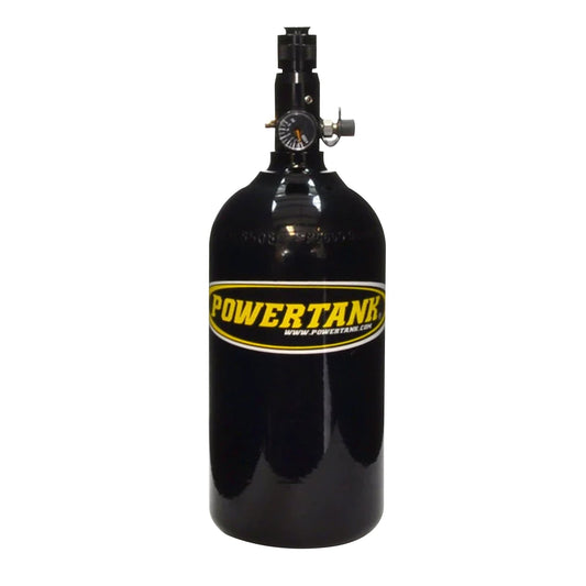 Nitrogen Bottle with Regulated Valve Gloss Black Powdercoat Power Tank