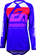 Load image into Gallery viewer, Answer 23 Syncron CC Jersey Purple/White/Red Womens - XS