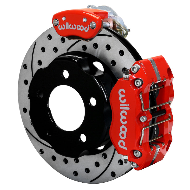 Wilwood kit rear FFR DPR/MC4 IRS 8.8 t-bird 11.00X.81 W/LINES SRP red