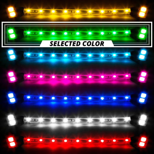 XK Glow Single Color XKGLOW UnderglowLED Accent Light Car/Truck Kit Green - 4x8In