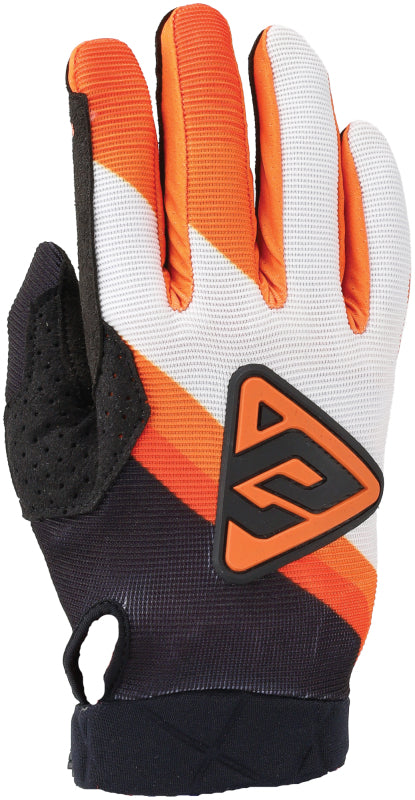 Answer 25 Peak Flo Gloves Black/Hyper Orange/White Youth - Medium