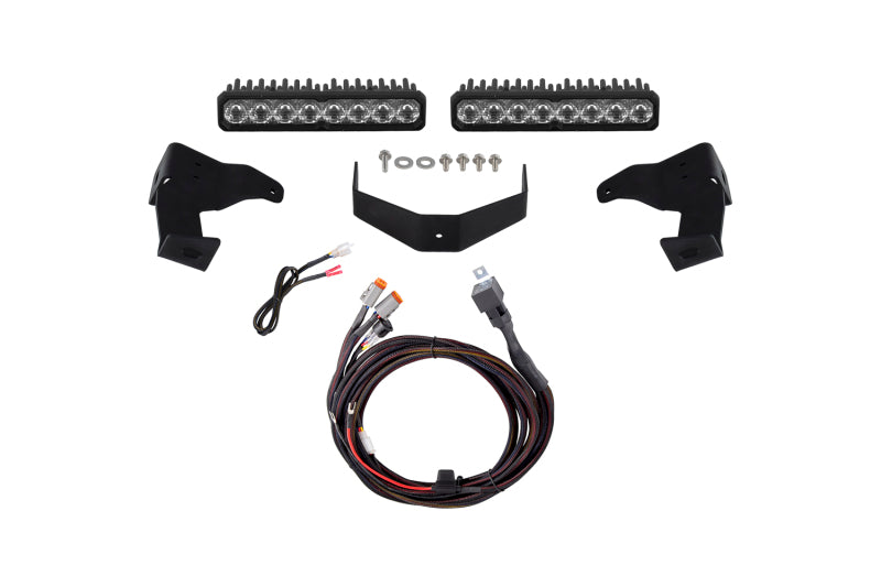 Diode Dynamics 2024-2026 Toyota Tacoma Stealth Lightbar SS10 Sport White Driving 6000K