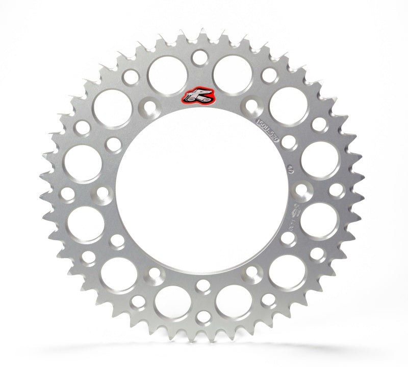 Renthal 98-24 Kawasaki KX 80/85L/85II/100/112 Rear Grooved Sprocket - Silver 420-51P Teeth