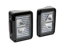 Load image into Gallery viewer, Raxiom 07-18 Jeep Wrangler JK Axial Series Vision LED Tail Lights- Blk Housing (Clear Lens)