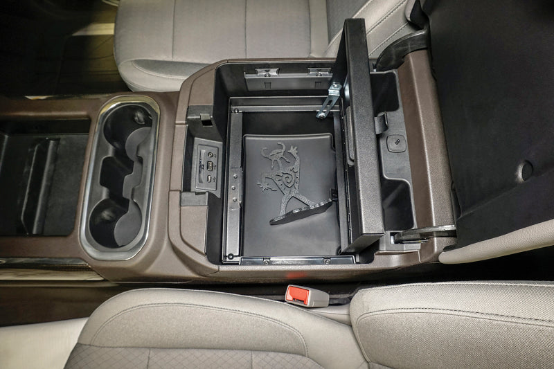 Tuffy Console Safe W/ Combo Lock For Chevrolet Silverado And Gmc Sierra W/ Flow Thru Console
