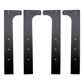 Wehrli Modular Steel Work Bench Leg Kit 40in Tall x .120in Thick - Flat Black