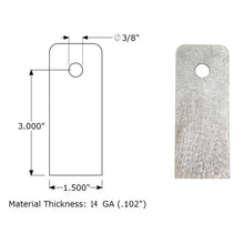 Load image into Gallery viewer, 3/8"ID x 1-1/2"OD Fender Washers