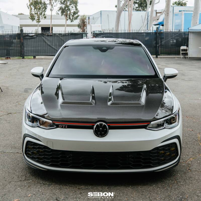 Seibon 2022-2023 Volkswagen Golf GTI/R DV-Style Carbon Fiber Hood