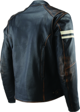 Load image into Gallery viewer, Kuryakyn Leather By River Road Hoodlum Vintage Leather Jacket Black - Small
