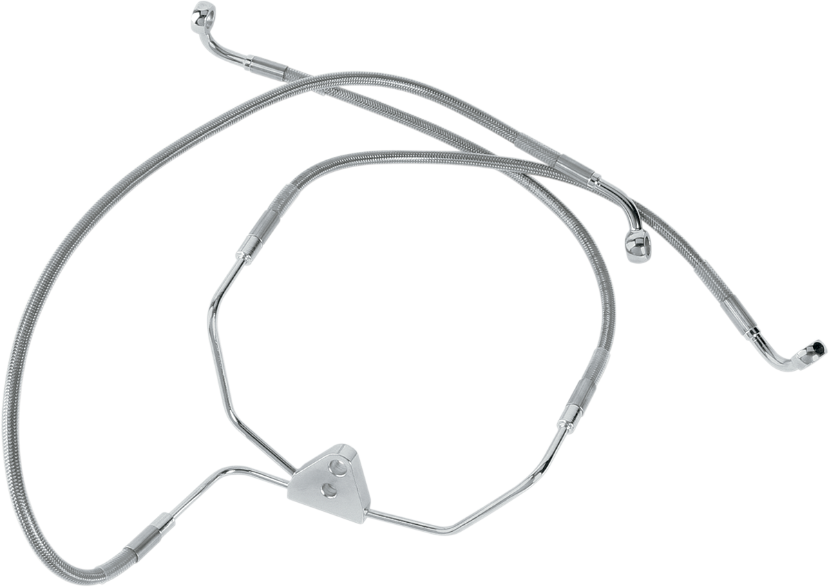 DRAG SPECIALTIES Stainless Steel Brake Line Front (Lower/Upper) 660411