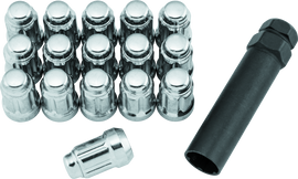 QuadBoss Spline Lug Nuts 12x1.25 - Silver