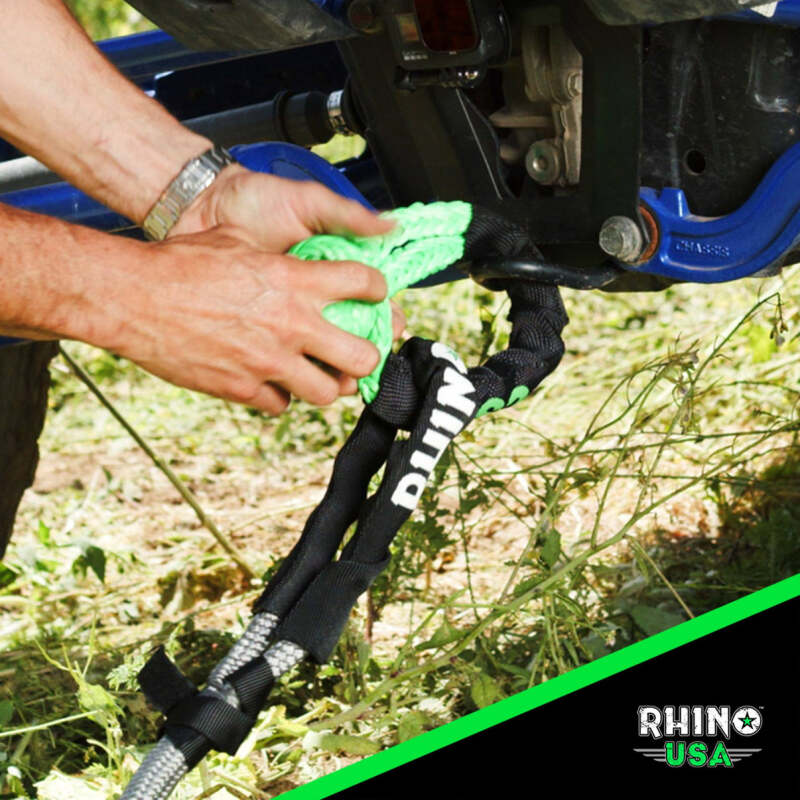 Rhino USA Kinetic Energy Recovery Rope (1In X 30Ft) Green