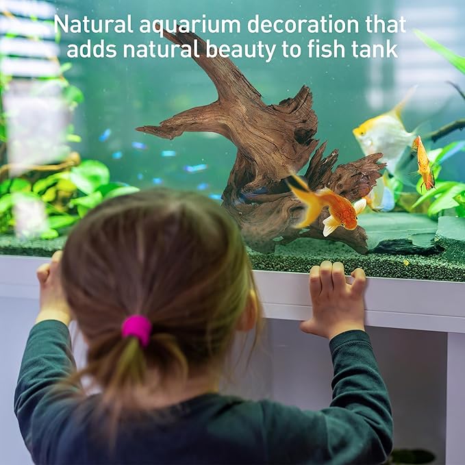 WDEFUN Natural Driftwood for Aquarium Decor, 5-Piece 5''-8'' Large Driftwood for Decorations on Fish Tank, Reptiles Bearded Dragon Accessories or Air Plants