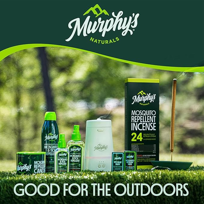 Murphy's Naturals Mosquito & Tick Bug Repellent Spray, Oil of Lemon Eucalyptus for Skin + Outdoor Gear, DEET-Free, 2 Ounce Pump, 3-Pack