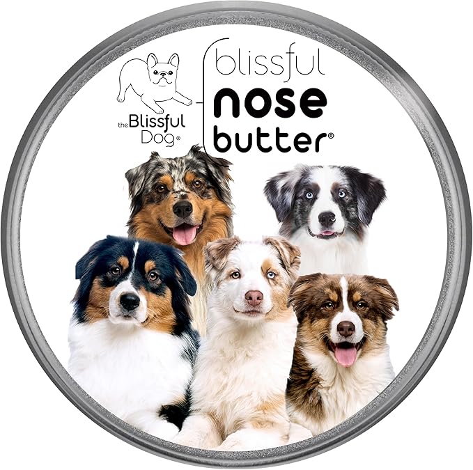 The Blissful Dog Australian Shepherd Unscented Nose Butter - Dog Nose Butter, 4 Ounce