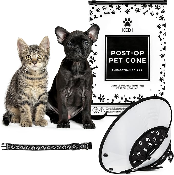 Soft Cone for Cats and Small Dogs - After Surgery Recovery Cat Cones with - Adjustable Non-Irritating Post Operative Comfortable Protective - Cat Cone Collar Soft to Stop Licking