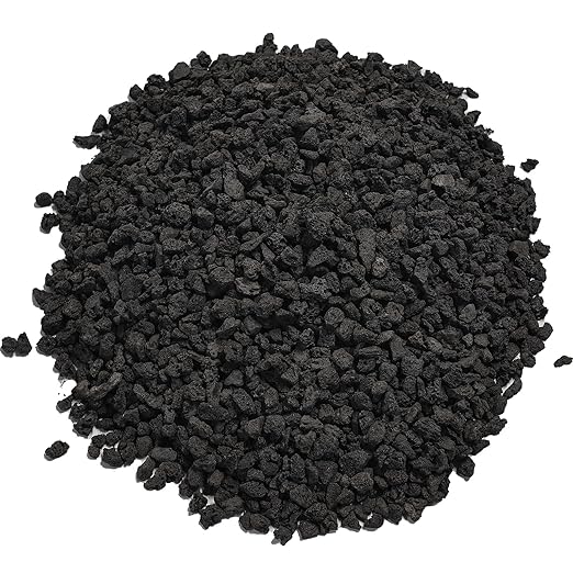 2.5lbs Small Lava Rocks for Plants Drainage, 1/5 Inch Black Gravel Mulch for House Plants, Succulent Rocks Pebbles for Planters,Cactus, Bonsai Tree, Pure Volcanic Rocks, Top-Dressing