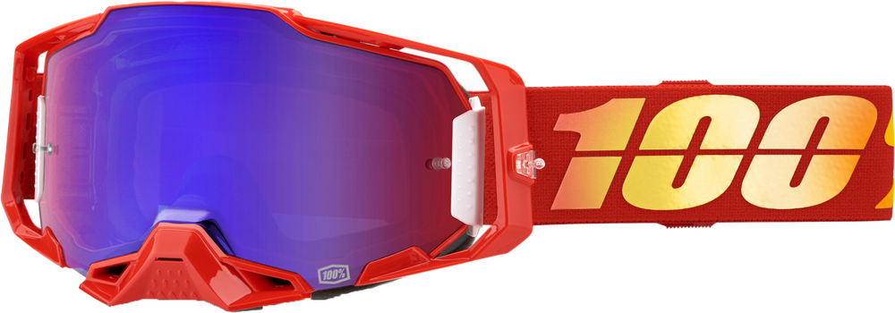 100 Percent Armega Goggle Nuketown Mirror Red/Blue Lens