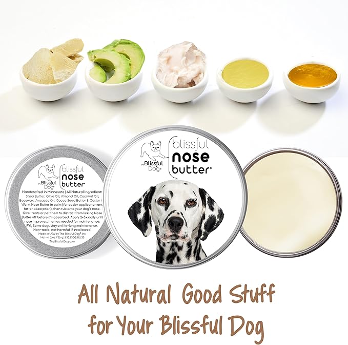 The Blissful Dog Dalmatian Unscented Nose Butter, 1-Ounce