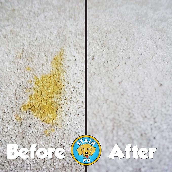 Pet Stain Odor Remover Professional Strength Powerful Eliminator for Tough Dog Cat Pet Urine Pee Poop Feces Vomit Slobber Drool Blood Wine Coffee Home Kennel Car RV Office (1 Gallon)