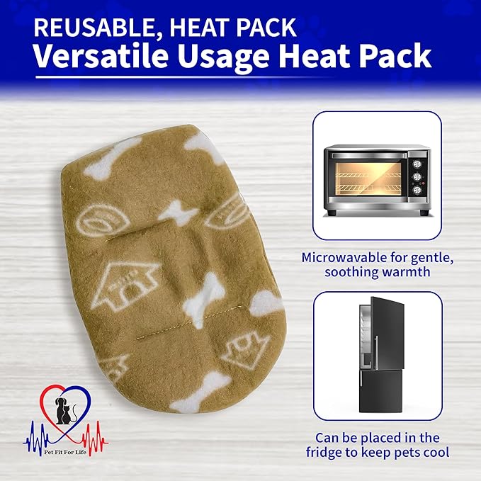 Pet Fit For Life Cuddle Pup Toy with Heartbeat & Heat Pack - USB Rechargeable Cuddly Dog Sleep Aid - Calming Comfort for Anxiety Relief - Safe, Huggable Pet Crate Training Aid - Extra Large