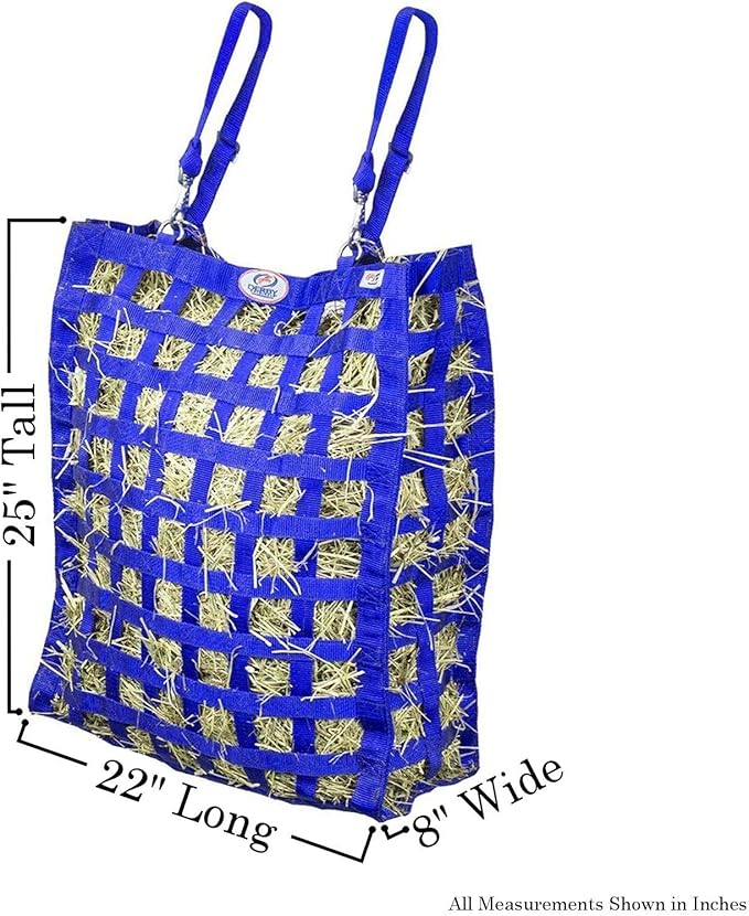Derby Originals Superior Slow Feeder Horse Hay Bag with Super Tough Bottom and 1 Year Warranty