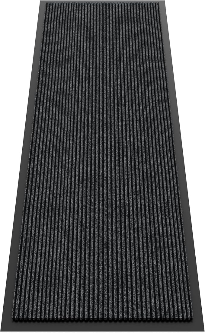 Front Door Mat, 10' x 3' Commercial Floor Mat, Heavy Duty Welcome Mat, Rubber Backing Non Slip Doormat for Entryway