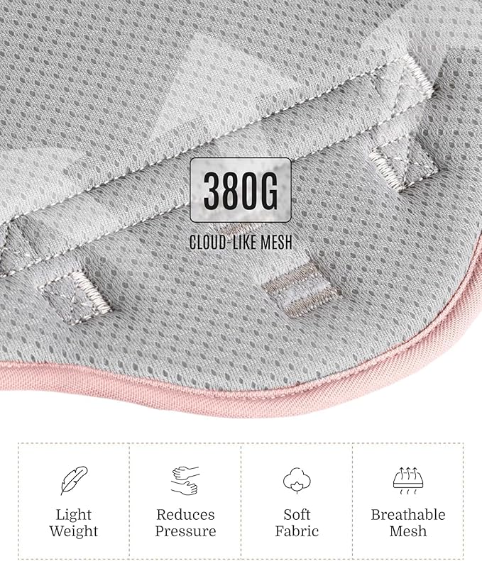 2025 New Edition, Fei & Eve MagEase Dog Harness - 3-Second Magnetic Buckles | 3-Point No-Pull Control | Heavy-Duty 900D Nylon | Dual Safety Handles | Breathable Mesh | Adjustable Fit | X-Large, Pink