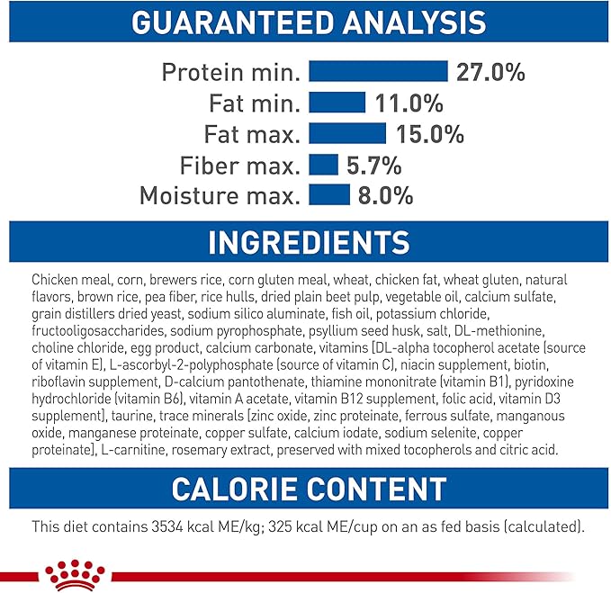 Royal Canin Feline Health Nutrition Indoor Adult Dry Cat Food, 7-Pound