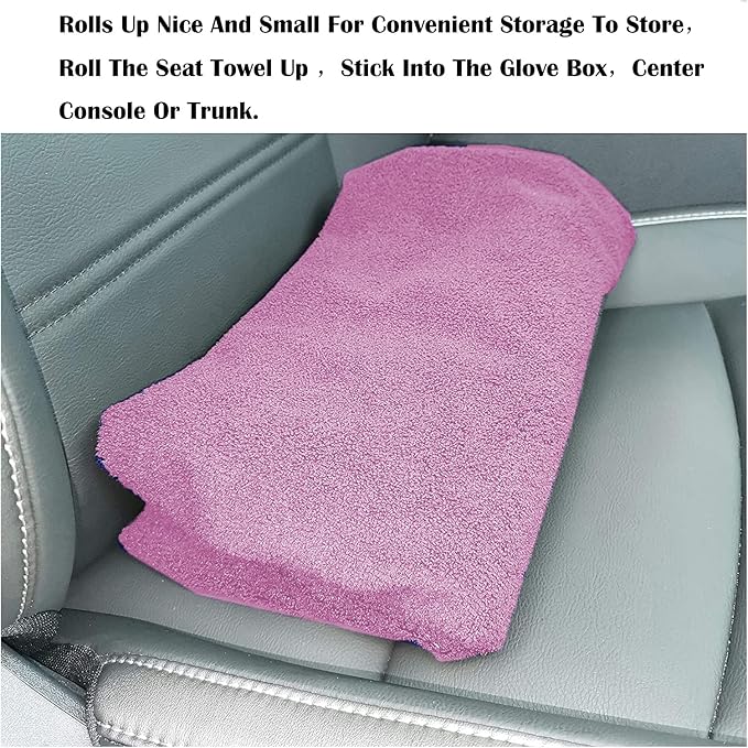 Car Seat Cover Protector Front Seats,for Gym Workout,Running,Swimming,Beach and Hiking,Waterproof Sweat Towel Bucket Seat Covers for Cars SUV Trucks (Pink, 2Pcs)