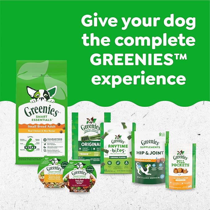 Greenies Regular Dental Dog Treats, Blueberry Flavor, 12 oz. Pack (12 Treats)