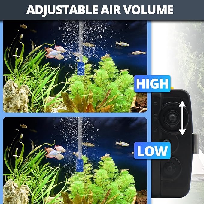 Small Aerator for Fish 19GPH-35GPH, Minnow Bucket USB Aerator, Bait Bucket Adjustable Aerator Pump, Quiet Voice, with Car Cigarette Lighter, Suitable for Fishing Enthusiasts