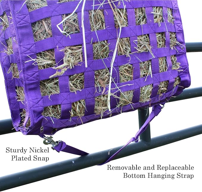 Derby Originals Superior Slow Feeder Horse Hay Bag with Super Tough Bottom and 1 Year Warranty
