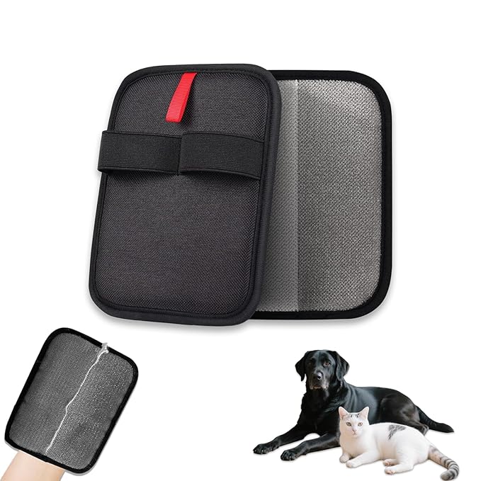 Pet Hair Remover,2 PCS Pet Hair Removal Glove,Electrostatic Gloves for Cats&Dogs,New Upgrade Efficient Grooming Gloves for Pet Hair,Reusable Animal Fur Removal Tool for Couch,Furniture,Carpet,Curtain