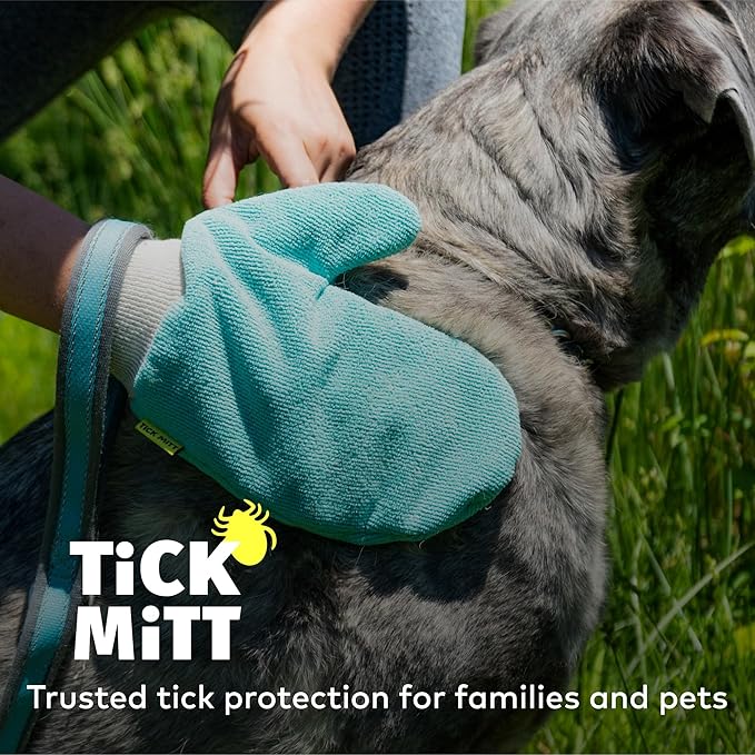 Blue Protective Glove for Tick Removal from Pets & Humans - Easy, Gentle, Chemical-Free Tick Handling - Portable & Durable for Outdoor Adventures