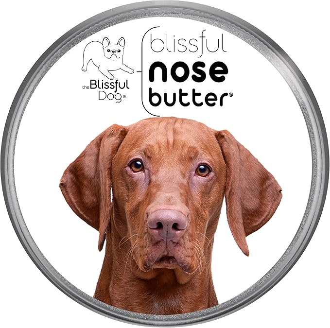 The Blissful Dog Vizsla Nose Butter for Dry, Cracked Skin, Lick-Safe Dog Nose Balm with Moisturizing Shea Butter, Almond, Olive, and Essential Oils, Pet Supplies, Uncented, 4 oz.