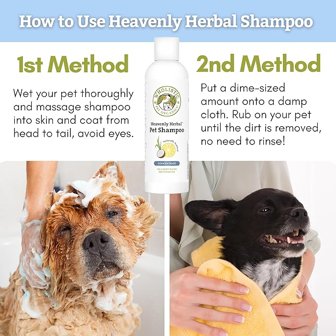 Wholistic Pet Organics Heavenly Herbal Pet Shampoo, 16 fl oz