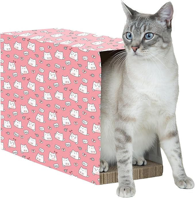 Kitty City Paper Bag Scratchers for Cats, Cat Print Paper Bag 2-Pack