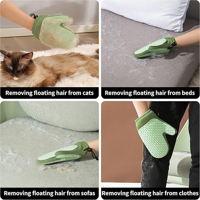 Cat Clippers, Professional Cat Grooming Kit, Cordless Cat Grooming Clippers for Thick Coats, Cat Hair Trimmer, Low Noise Cat Shaver Clippers, Quiet Pet Hair Clippers Tools for Cats Dogs (Black)