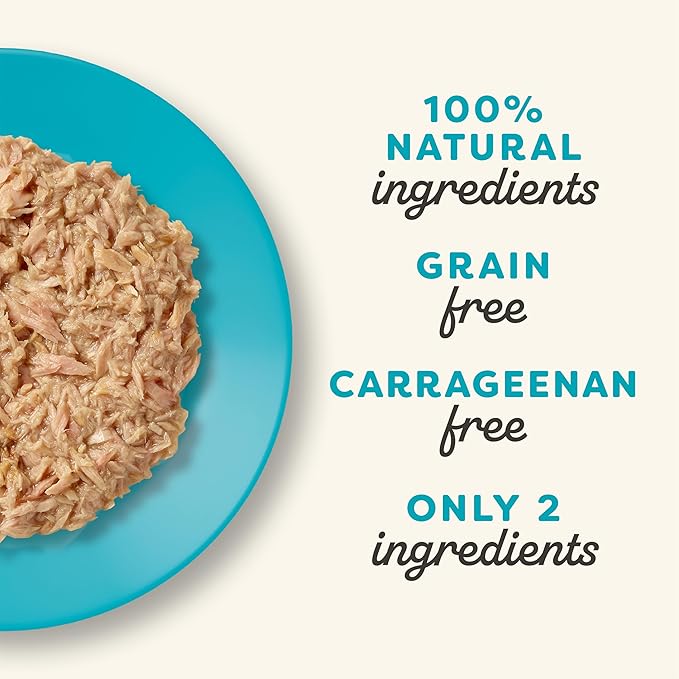 Applaws Natural Wet Cat Food in Broth, Limited Ingredient Wet Cat Food Pouches, No Additives, Made with Natural Ingredients, Tuna Fillet in Broth (12 x 5.3oz Pouches)