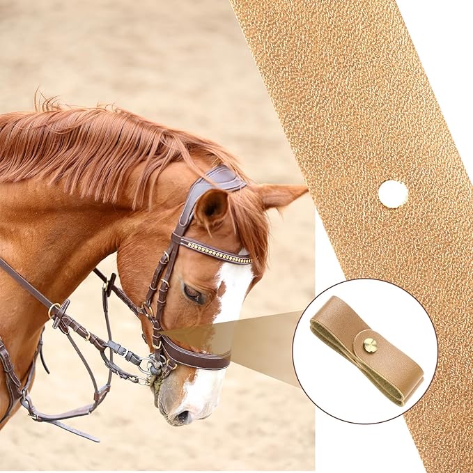 Chunful 6 Pcs Halter Breakaway Replacement Strap Breakaway Halter Replacement Straps Horse Leather