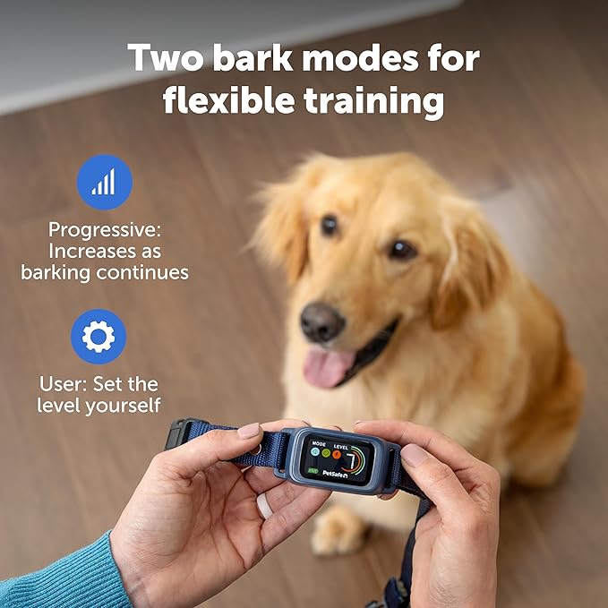 PetSafe Core Digital Dog Bark Collar – Waterproof Anti-Bark Training Device – Tone, Vibration and Static Correction – Illuminated Digital Display – for Small Medium or Large Dogs 8 lb. and Up