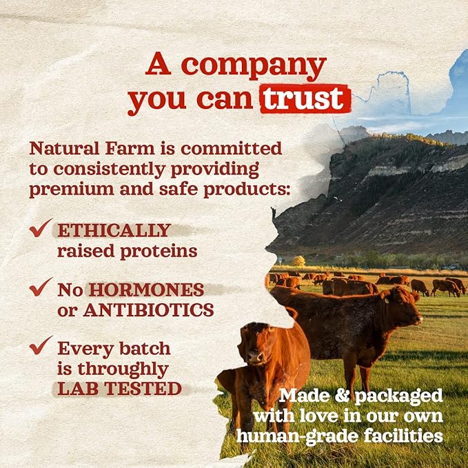 Natural Farm Odor-Free Collagen Chews (12 Inch, 3 Pack), Long Lasting Bully Sticks & Rawhide Alternative Dog Treats, 95% Collagen Low Fat, High Protein Best Dental Dog Treats – Medium & Large Dogs