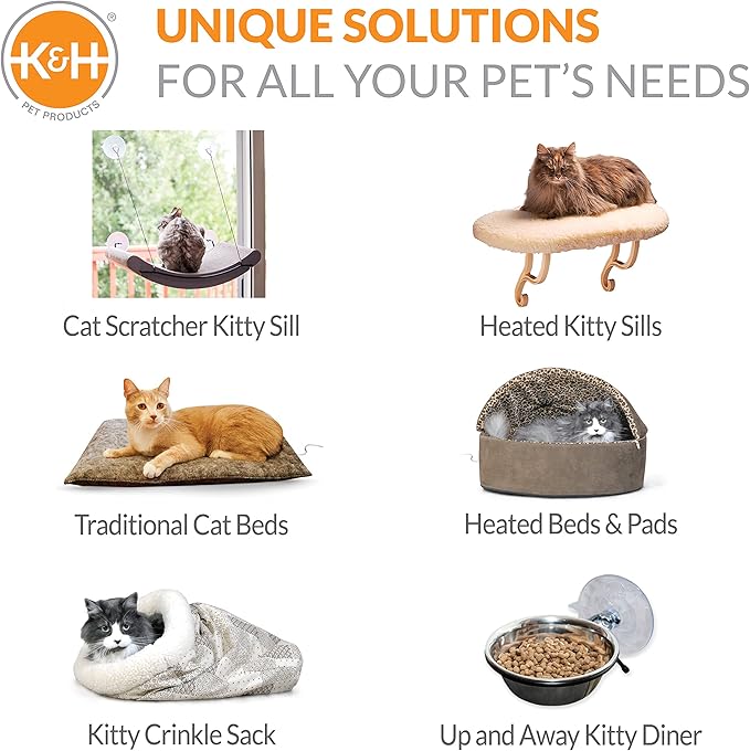 K&H Pet Products EZ Mount Window Cat Scratcher Kitty Sill Cradle REFILL ONLY (frame not included) Cardboard 11 X 20 X 2 Inches